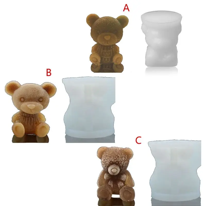3D Cute Baby Bear Craft Art Silicone Soap Candle Ice Tray Resin Casting Silicone Mold Craft Molds Handmade Art DIY Tool
3D Cute Baby Bear Craft Art Silicone Soap Candle Ice Tray Resin Casting Silicone Mold Craft Molds Handmade Art DIY Tool