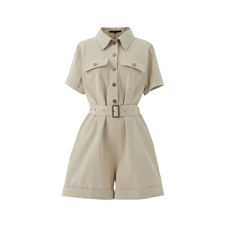 Summer suit women's casual jumpsuit new Korean fashion tooling jacket with belt belt high waist big pocket wide leg jumpsuit
Summer suit women's casual jumpsuit new Korean fashion tooling jacket with belt belt high waist big pocket wide leg jumpsuit
