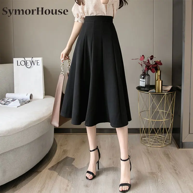 New A-line Skirts Woman High Waist Casual Streetwear Work Wear Office Ladies Skirt Midi Retro Korean Style Faldas Femme OL
New A-line Skirts Woman High Waist Casual Streetwear Work Wear Office Ladies Skirt Midi Retro Korean Style Faldas Femme OL