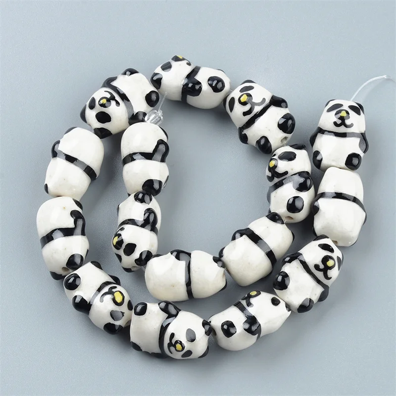 5pcs Black and White Panda Ceramic Beads For Jewelry Making Necklace Earrings Hand-painted Flat Fish DIY Ceramic Spacer Beads
5pcs Black and White Panda Ceramic Beads For Jewelry Making Necklace Earrings Hand-painted Flat Fish DIY Ceramic Spacer Beads