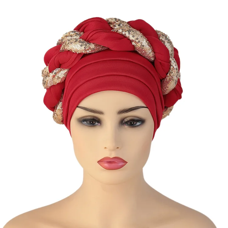 Turban New Space Layer Sequins Woven Hat Fashion African Hat Moslin Hat Nationality-Featured Cap Robe Africaine
Turban New Space Layer Sequins Woven Hat Fashion African Hat Moslin Hat Nationality-Featured Cap Robe Africaine