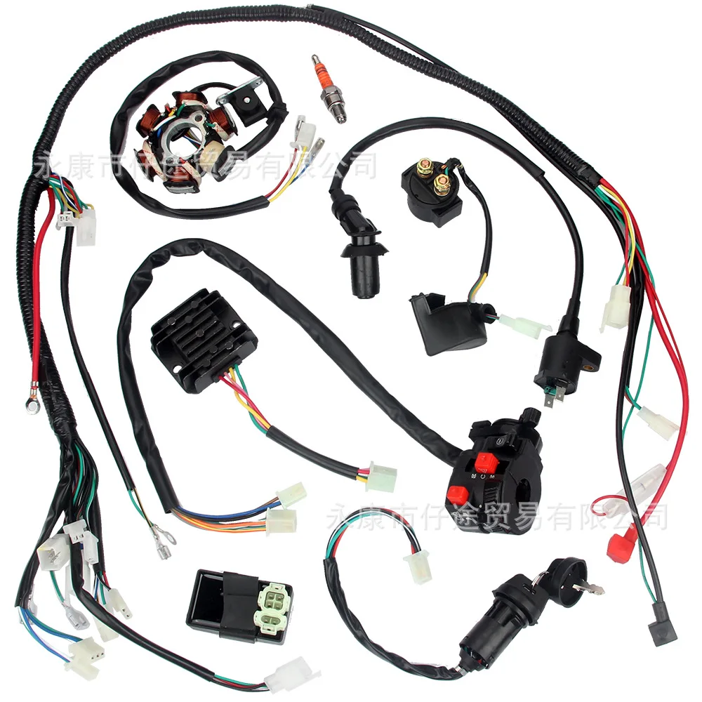 ATV Four Wheel UTV Go Karting Dirt Bike GY6 125 150cc Whole Vehicle Harness Ignition Starting System Coil Circuit
ATV Four Wheel UTV Go Karting Dirt Bike GY6 125 150cc Whole Vehicle Harness Ignition Starting System Coil Circuit