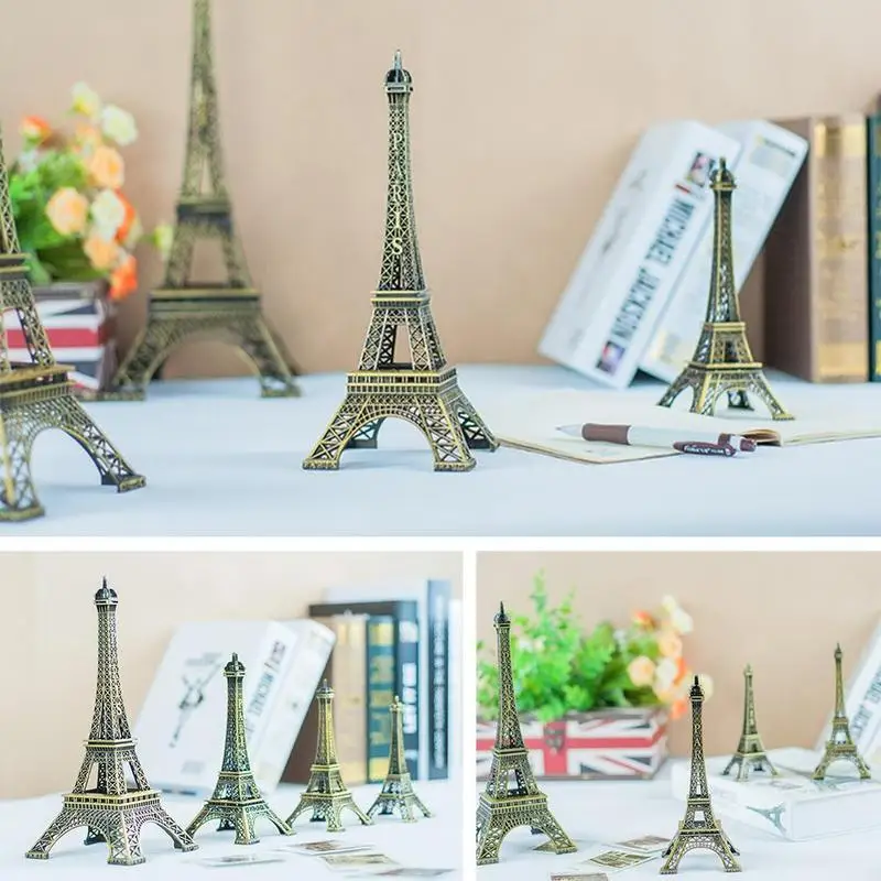 Creative Paris Eiffel Tower Figurine Statue Vintage Alloy Decor Decoration Model Crafts Metal Accessories Bronze T1T4
Creative Paris Eiffel Tower Figurine Statue Vintage Alloy Decor Decoration Model Crafts Metal Accessories Bronze T1T4
