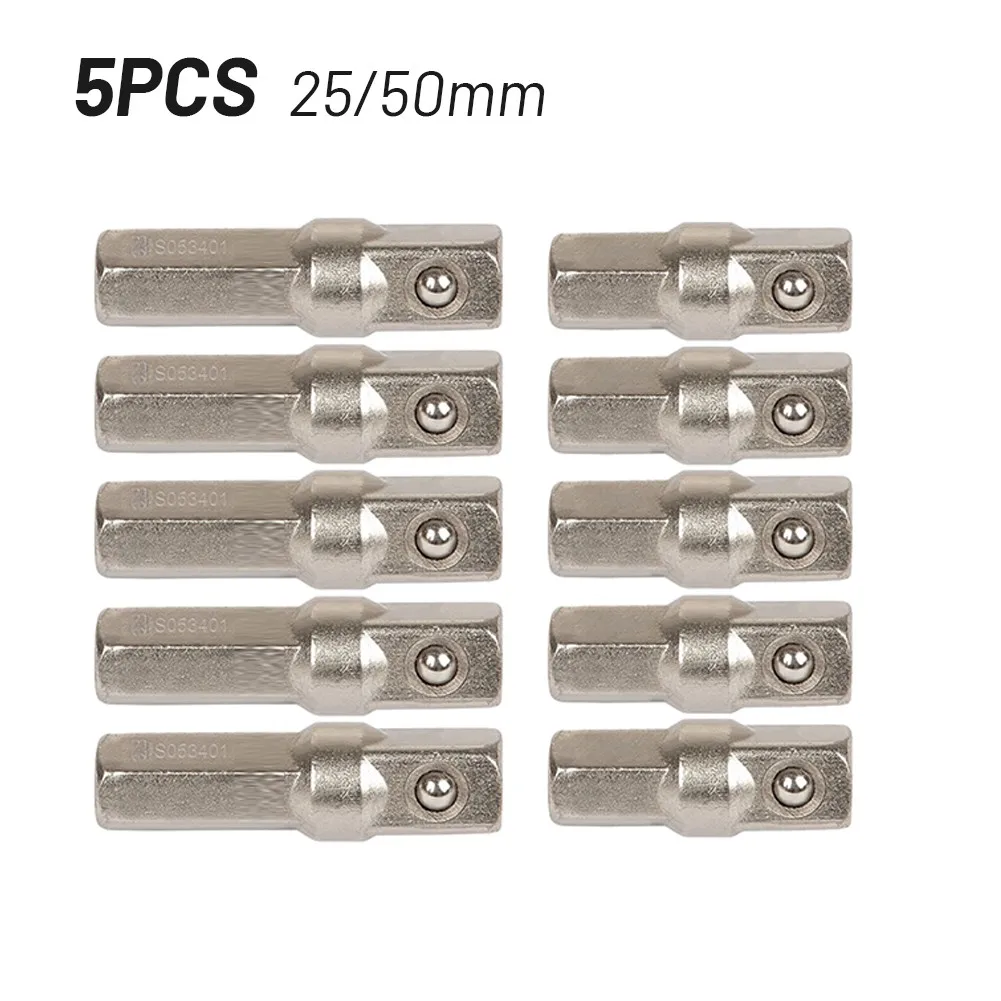 5Pcs Male 1/4 Hex To Male 1/4 Square Drive Adaptor Shaft Drill Chuck Adapter Extension For Hammer Impact Power Drill Nut Spinner
5Pcs Male 1/4 Hex To Male 1/4 Square Drive Adaptor Shaft Drill Chuck Adapter Extension For Hammer Impact Power Drill Nut Spinner