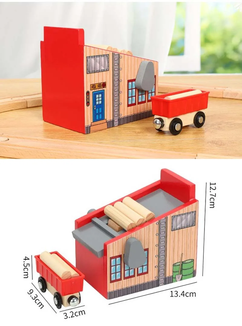 Wooden Railway Train Rail Transit Toys Lumberyard Scene Accessories Parent-child Interactive Toys Developing Children's Interest
Wooden Railway Train Rail Transit Toys Lumberyard Scene Accessories Parent-child Interactive Toys Developing Children's Interest