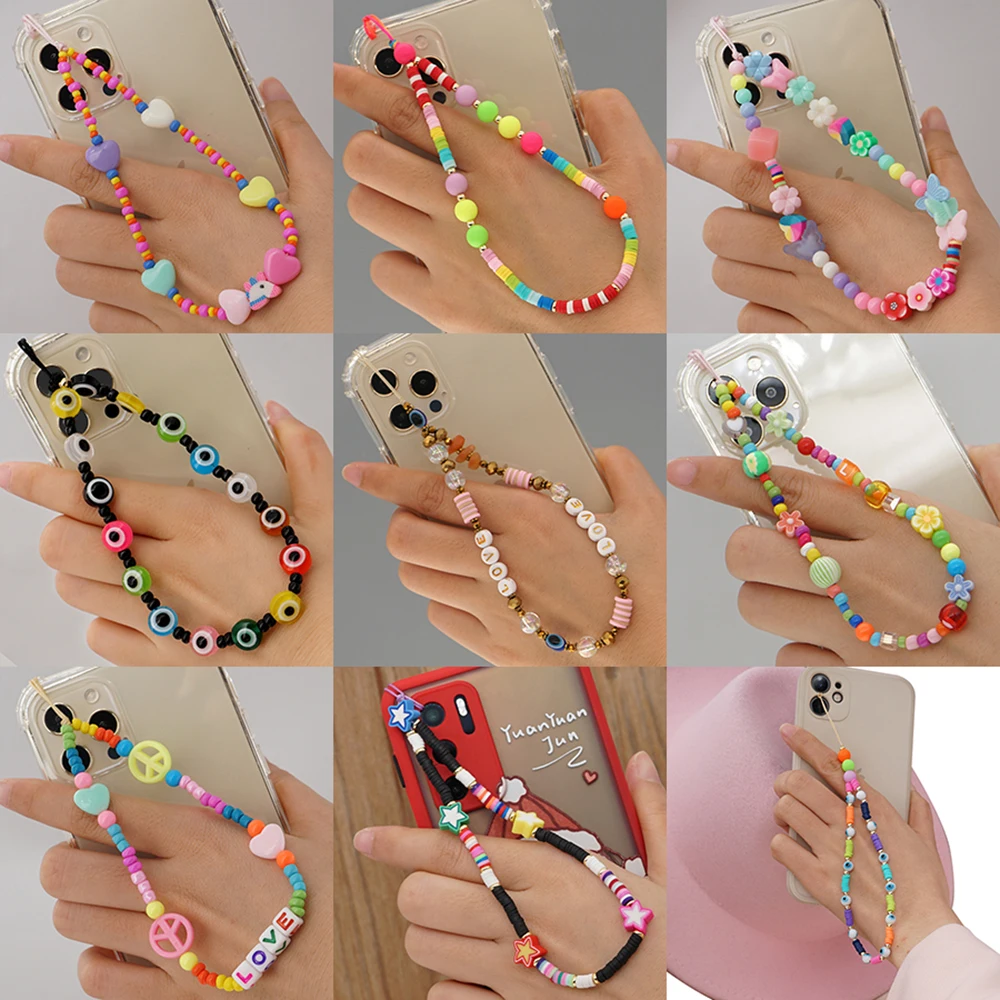 New Colorful Acrylic Beads Smile Mobile Phone Chain Cellphone Strap Anti-lost Lanyard For Women Summer Jewelry
New Colorful Acrylic Beads Smile Mobile Phone Chain Cellphone Strap Anti-lost Lanyard For Women Summer Jewelry