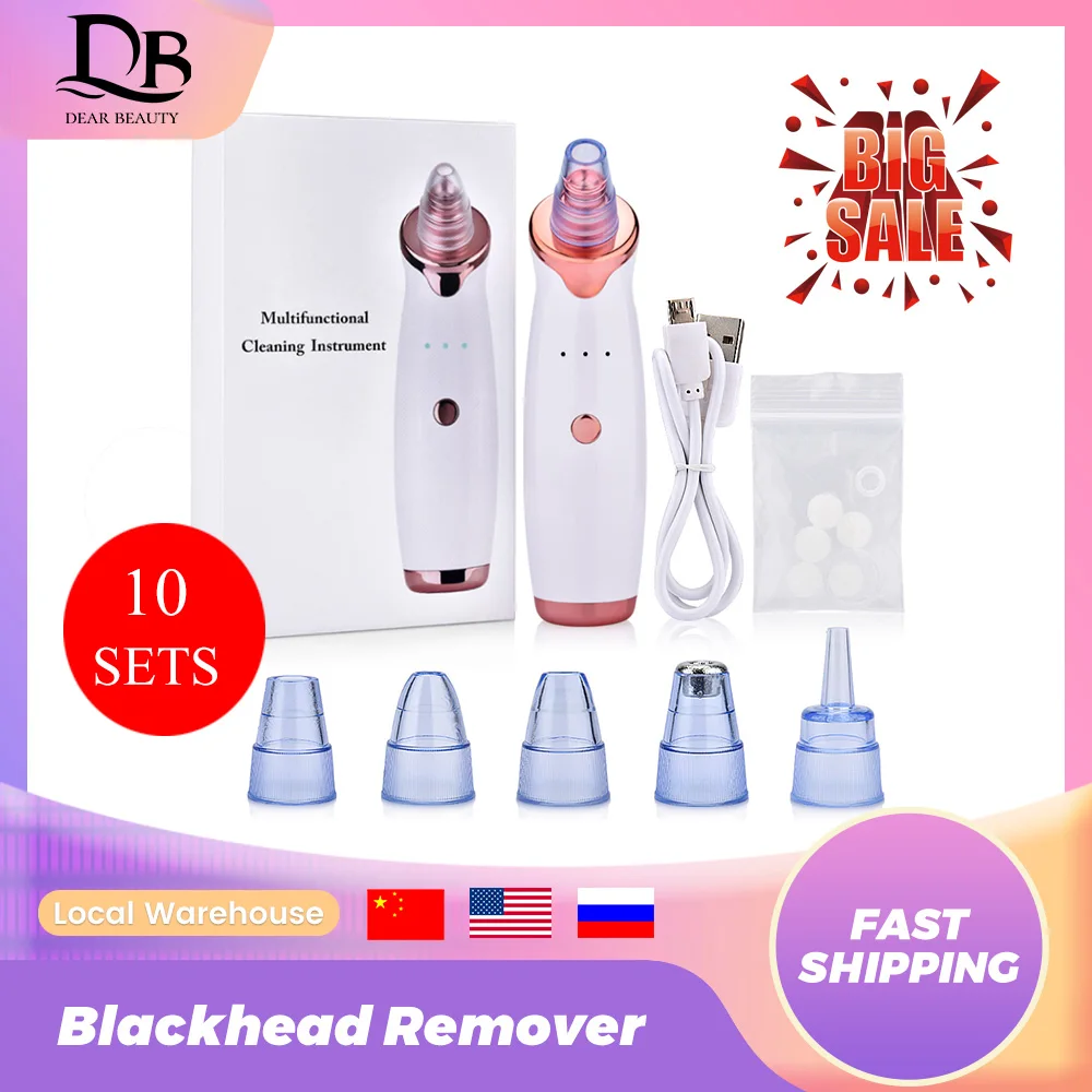 10 Sets Suction Black Dot Extractor Blackhead Remover Eliminator Black Point Vacuum Against Face Acne Facial Care Nose Cleaner
10 Sets Suction Black Dot Extractor Blackhead Remover Eliminator Black Point Vacuum Against Face Acne Facial Care Nose Cleaner