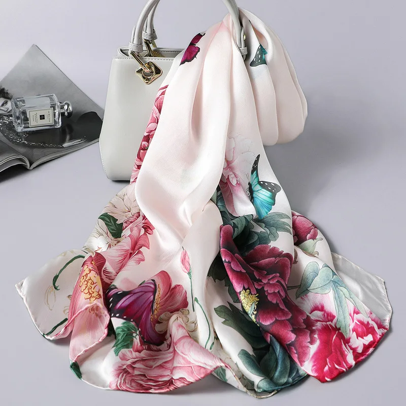 Women's scarves, high-end thin long Chinese silk scarves, silk sunscreen shawl scarves for women, 172 * 55cm
Women's scarves, high-end thin long Chinese silk scarves, silk sunscreen shawl scarves for women, 172 * 55cm