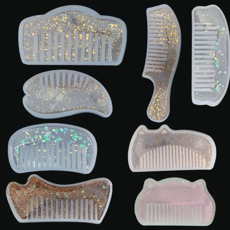 10Pcs Crystal Epoxy Resin Mold Comb Casting Silicone Mould DIY Crafts Making Too U4LF
10Pcs Crystal Epoxy Resin Mold Comb Casting Silicone Mould DIY Crafts Making Too U4LF