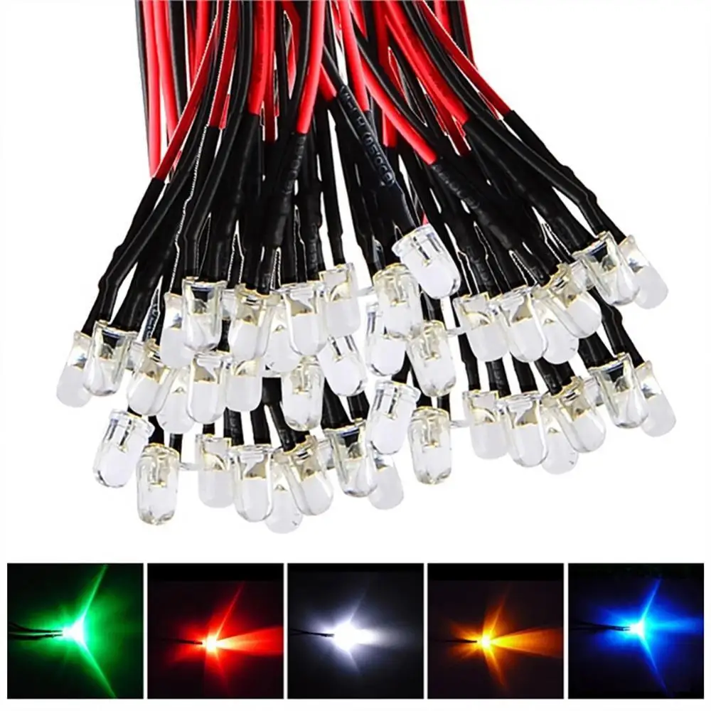 BLUELANS 10Pcs 20cm 3mm/5mm LED Lamp Cable Bulb Pre-wired DC Emitting Diode Light DIY Desktop PC Supplise
BLUELANS 10Pcs 20cm 3mm/5mm LED Lamp Cable Bulb Pre-wired DC Emitting Diode Light DIY Desktop PC Supplise