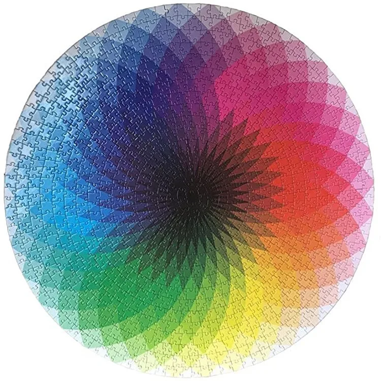 1000 pcs Adult Jigsaw puzzle CMYK colors rainbow Round Puzzles Decompression Toy Relief puzzle kids educational toys
1000 pcs Adult Jigsaw puzzle CMYK colors rainbow Round Puzzles Decompression Toy Relief puzzle kids educational toys