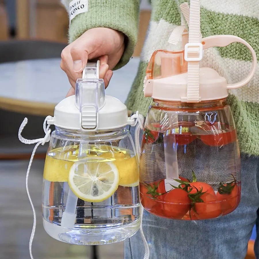 1300ml Capacity Water Cup With Straw High Color Value Large Lovely Water Bottle With Strap Portable High Temperature Resistant
1300ml Capacity Water Cup With Straw High Color Value Large Lovely Water Bottle With Strap Portable High Temperature Resistant