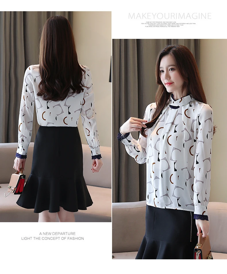 Houthion Chiffon Women's Blouses Loose Summer Fashion Blouse Lace Regular Printed Shirt Casual Long Sleeve Top
Houthion Chiffon Women's Blouses Loose Summer Fashion Blouse Lace Regular Printed Shirt Casual Long Sleeve Top