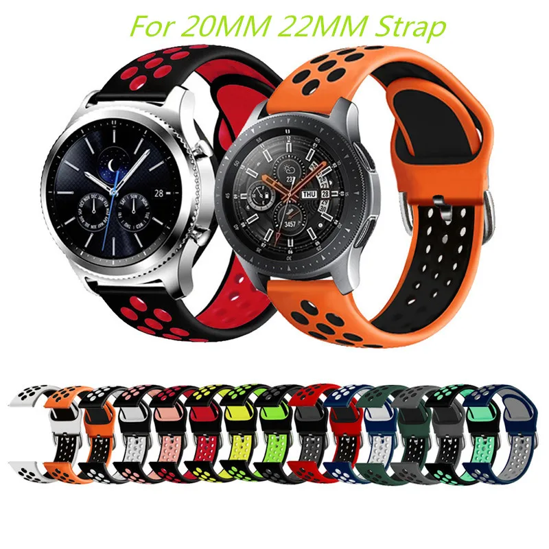 Силиконовый ремешок для Samsung Galaxy Watch Active 2 3 S2 20 мм 22 | Наручные часы