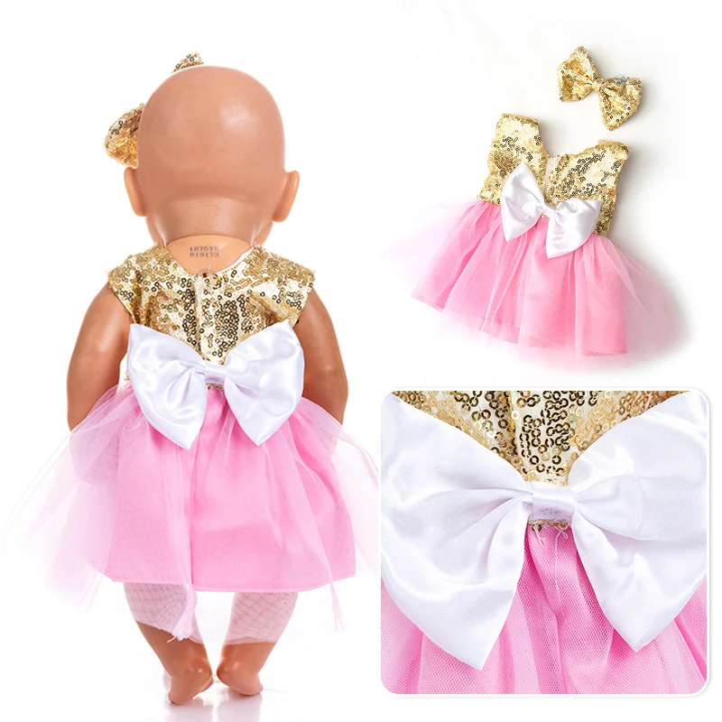 New Fashion Dress Wear For 43cm Baby Doll 17 Inch Born Babies Dolls Clothes And Accessories, Balloon not included
New Fashion Dress Wear For 43cm Baby Doll 17 Inch Born Babies Dolls Clothes And Accessories, Balloon not included