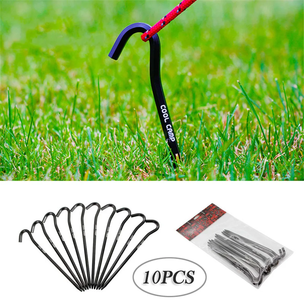 10PCS Tent Nail Aluminum Alloy 7 Shape Outdoor Campign Hiking Tent Canopy Mat Wind Rope Fixed Windproof Ground Nail Peg
10PCS Tent Nail Aluminum Alloy 7 Shape Outdoor Campign Hiking Tent Canopy Mat Wind Rope Fixed Windproof Ground Nail Peg