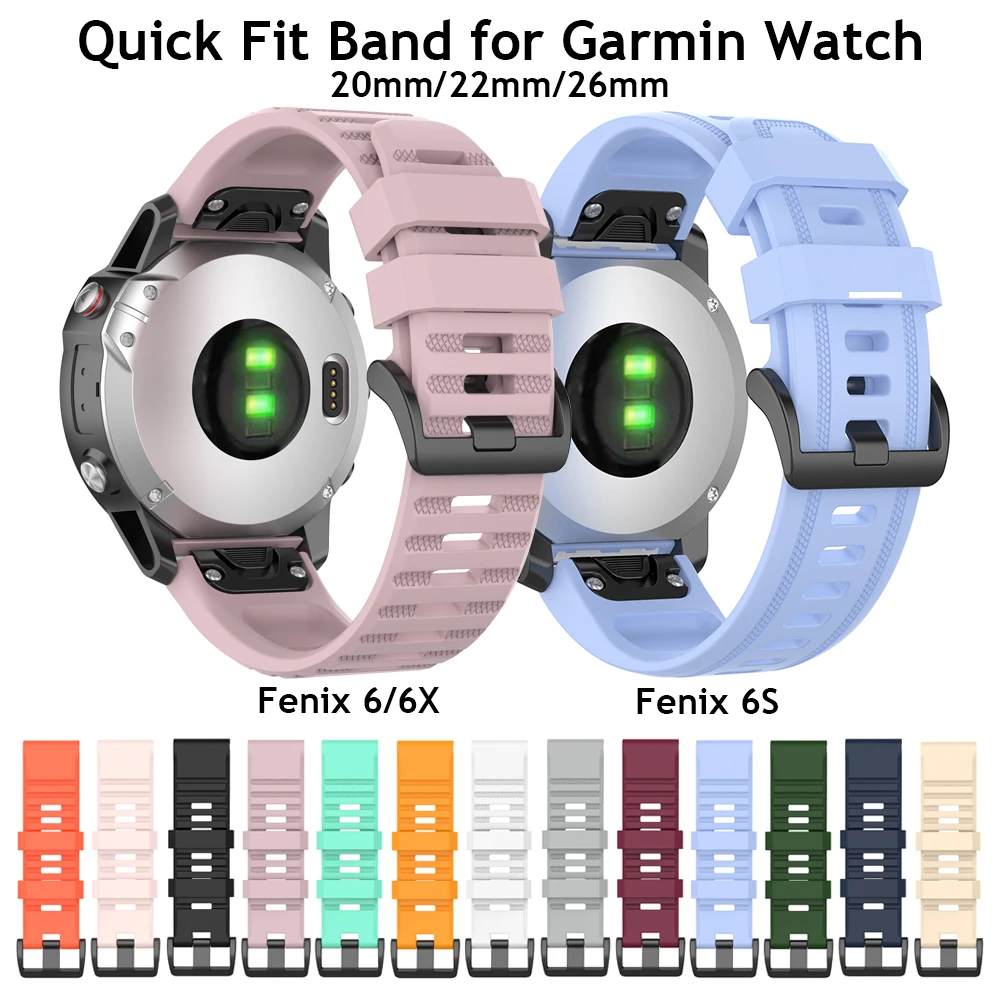 Fenix 7 Band Bracelet for Garmin Fenix 6S 6 6X Pro Straps Silicone with Metal Buckle Fenix 7X Watchband Easy fit 20mm 22mm 26mm
Fenix 7 Band Bracelet for Garmin Fenix 6S 6 6X Pro Straps Silicone with Metal Buckle Fenix 7X Watchband Easy fit 20mm 22mm 26mm