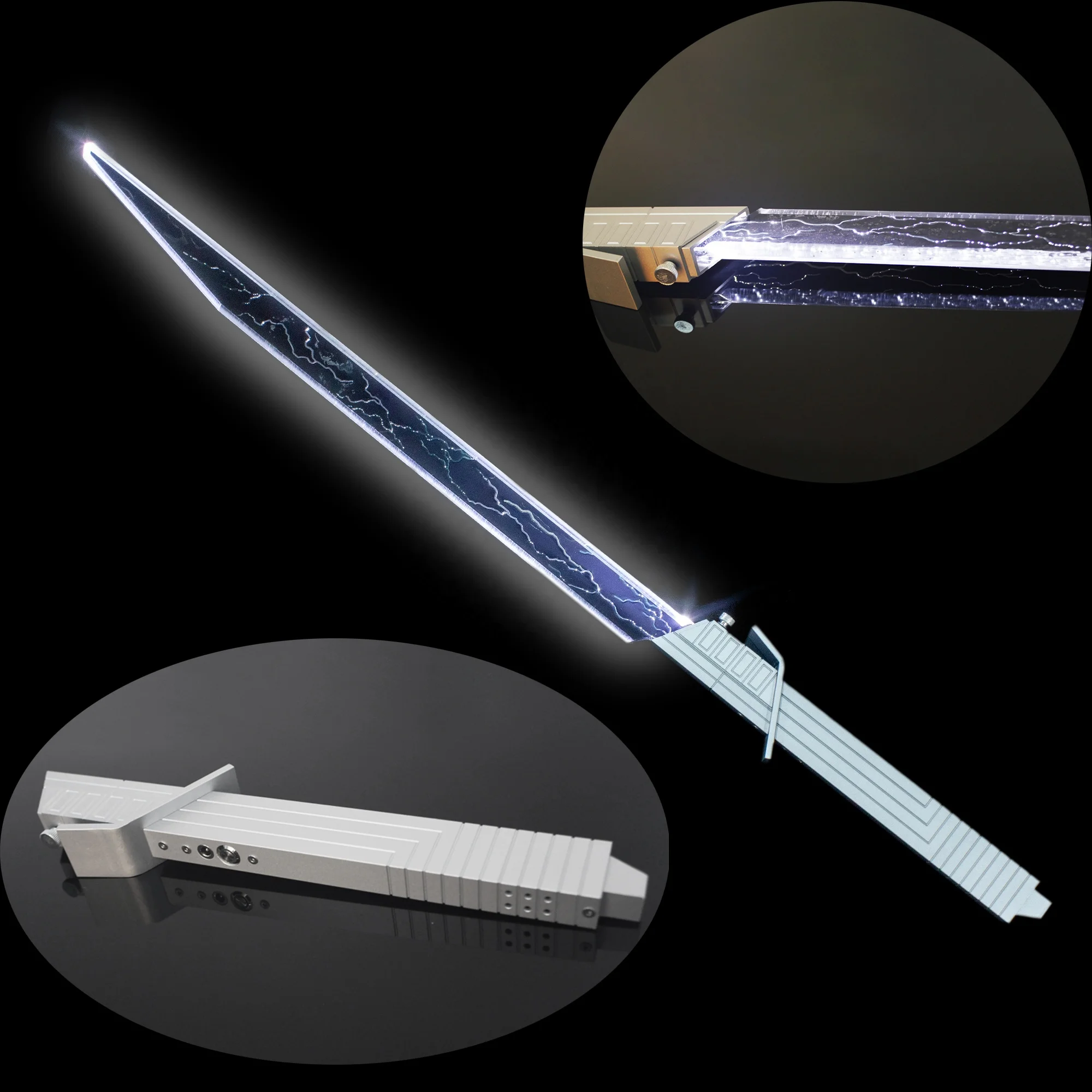 

YDD Дуэль версия темная сабля высокое качество металла рукояти вок светильник вверх меч для Сабина Рен Мандалорское