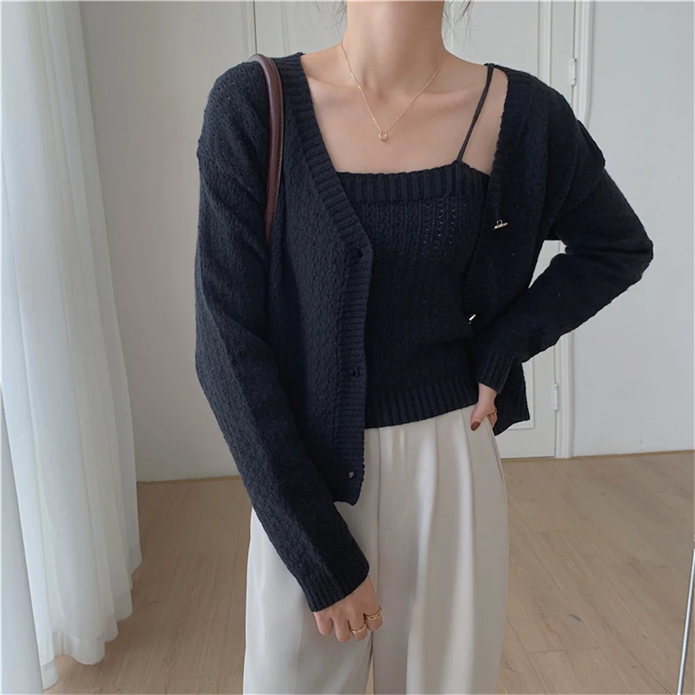 동대문 Women Slim Casual Sweaters Two Pieces Sets Sexy 2021 OL Sweet Coats Streetwear Full Sleeves New Gentle Work Wear Fashion
동대문 Women Slim Casual Sweaters Two Pieces Sets Sexy 2021 OL Sweet Coats Streetwear Full Sleeves New Gentle Work Wear Fashion