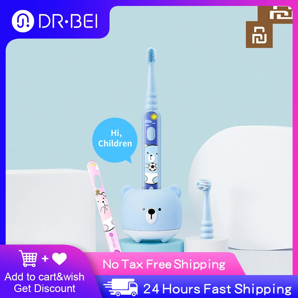 NEW DR.BEI Ultrasonic Kid Electric Toothbrush Safety Automatic Soft Waterproof Rechargeable Oral Care Cleaner Speaker Xiaomi
NEW DR.BEI Ultrasonic Kid Electric Toothbrush Safety Automatic Soft Waterproof Rechargeable Oral Care Cleaner Speaker Xiaomi