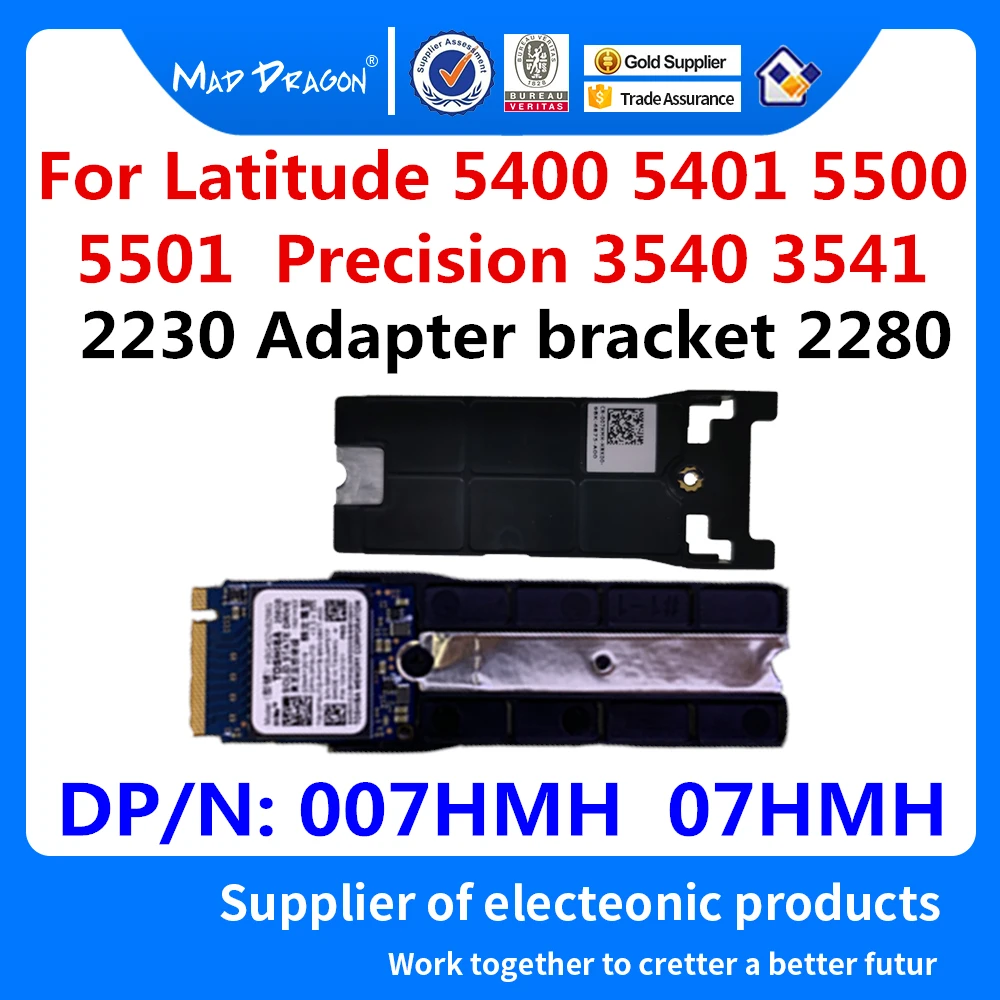 

New original M.2 PCIe SSD 2230 rpm M.2 2280 stand caddy For Dell Latitude 5400 5401 5500 5501 Precision 3540 3541 007HMH 07HMH
