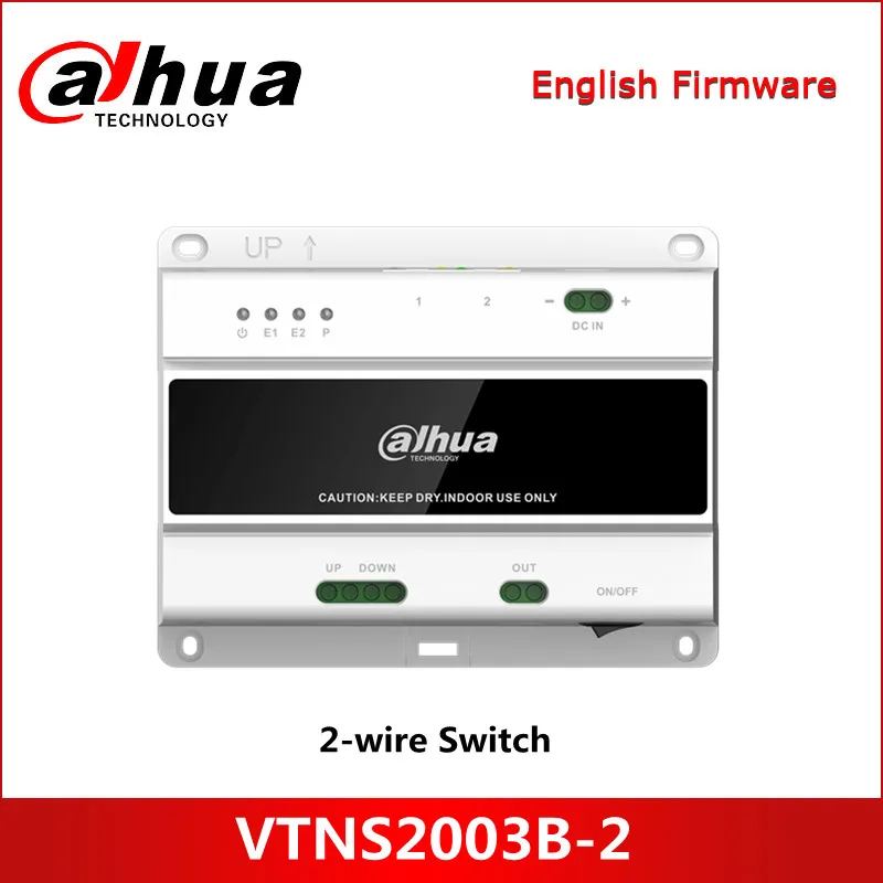 Dahua 2-wire Switch VTNS2003B-2 Supports connecting to 20 indoor monitors and 2 door stations
Dahua 2-wire Switch VTNS2003B-2 Supports connecting to 20 indoor monitors and 2 door stations