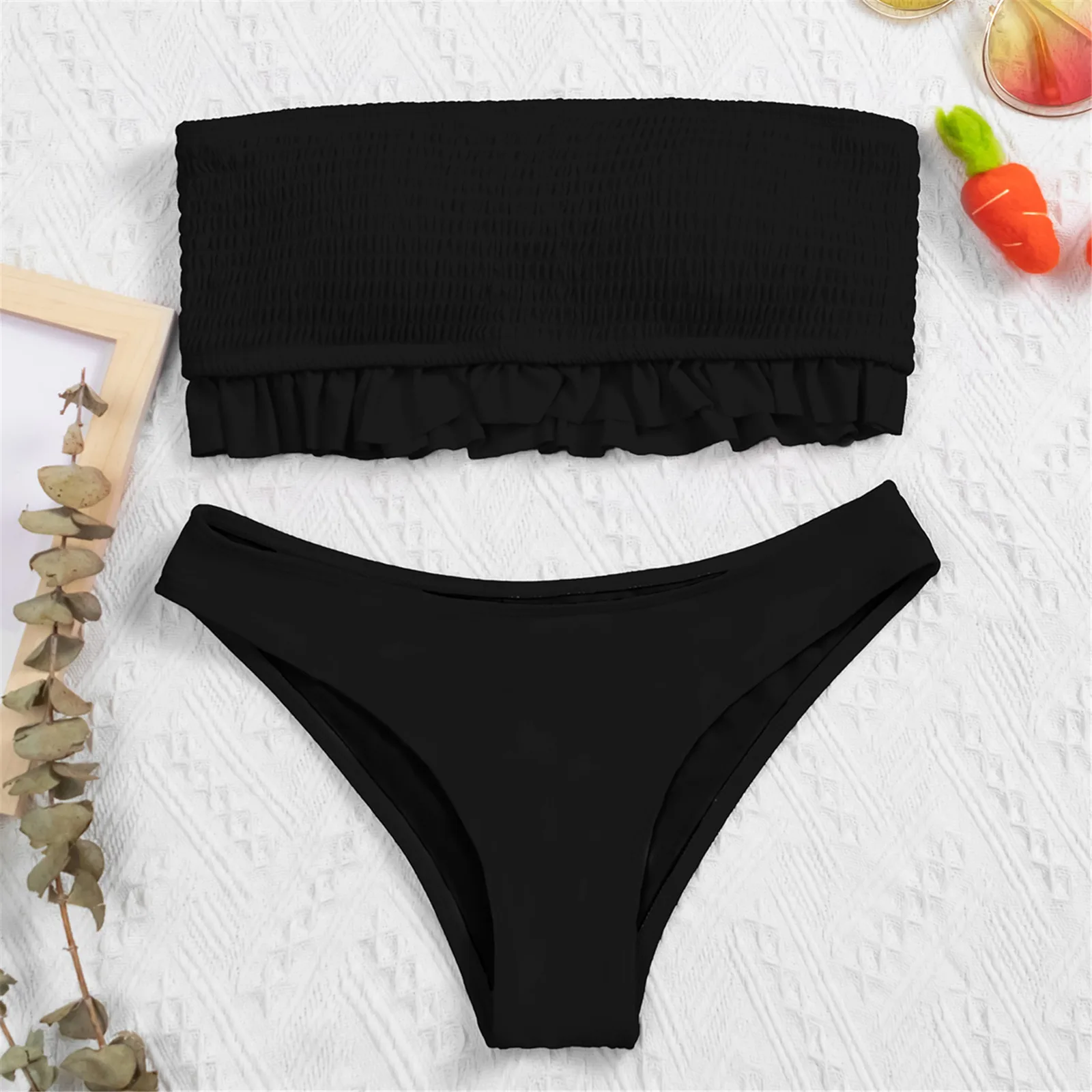 2021 New Solid Bikini Women Push Up Bikini Set Bandeau Swimwear Bathing Suit Brazilian Biquini Female Swimsuit Beachwear Bikinis
2021 New Solid Bikini Women Push Up Bikini Set Bandeau Swimwear Bathing Suit Brazilian Biquini Female Swimsuit Beachwear Bikinis