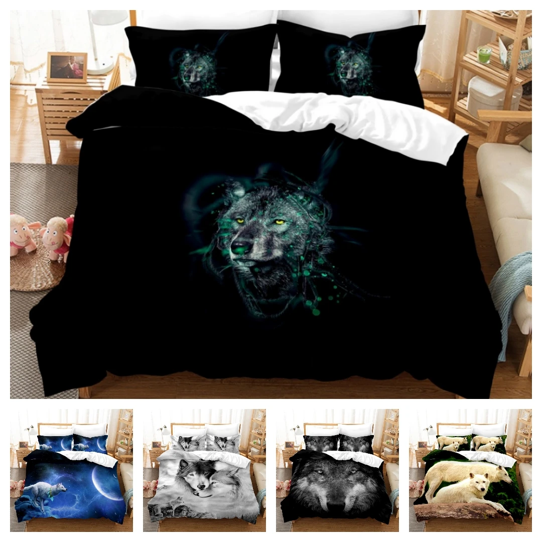 2021 Hot Style 2 or 3pcs Wolf Printing Soft Duvet Cover Sets 1 Quilt Cover + 1/2 Pillowcases Single Twin Full Queen King
2021 Hot Style 2 or 3pcs Wolf Printing Soft Duvet Cover Sets 1 Quilt Cover + 1/2 Pillowcases Single Twin Full Queen King
