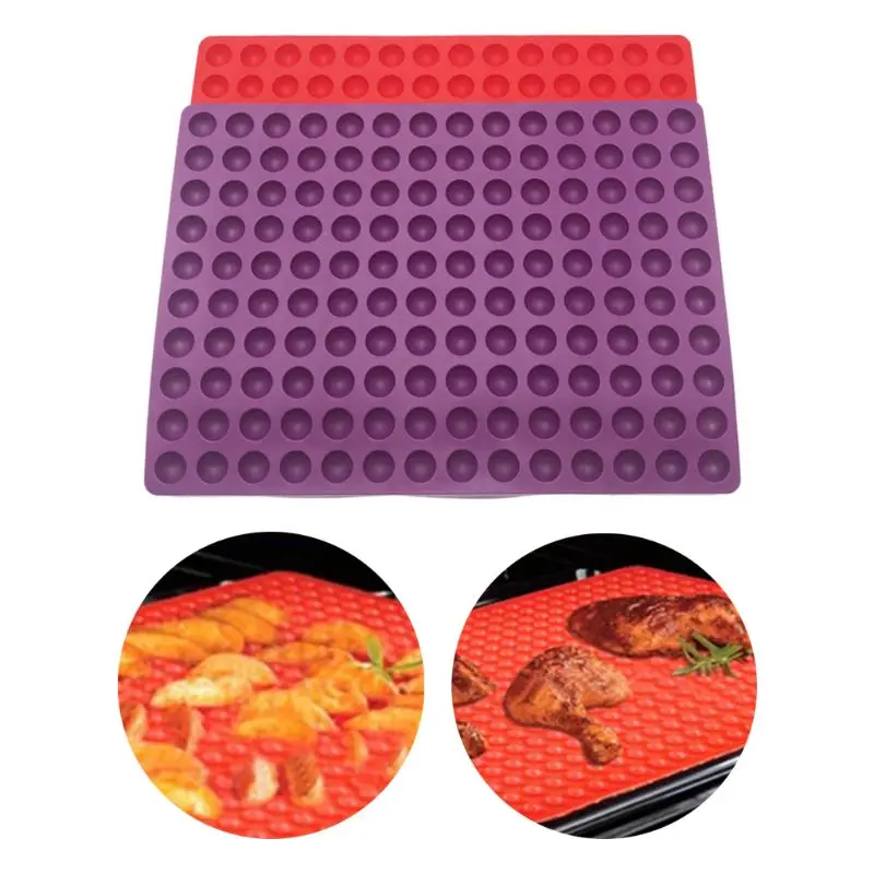 Silicone Baking Mat - 2 cm Hemisphere Silicone Mat with Knobs - Baking Mould for Dog Biscuits and Treats Baking Paper - Baking