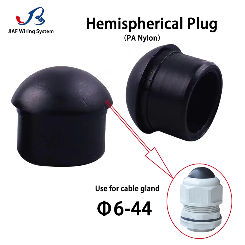 JIAF Nylon Spherical Plug Use for Cable Gland Round Plug 6/8/10/12/14/18/25/32/44mm Semicircular Plug
JIAF Nylon Spherical Plug Use for Cable Gland Round Plug 6/8/10/12/14/18/25/32/44mm Semicircular Plug