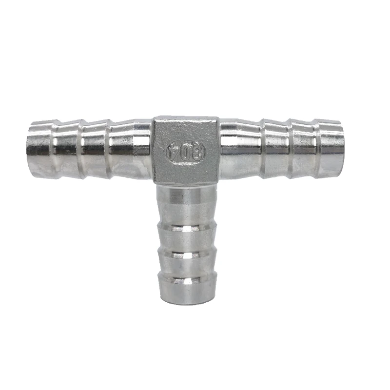 304 Stainless Steel 6-25mm Barbed Equal 3 Ways Tee Type Hose Fitting SS304 Water Pipe Joint Connector
304 Stainless Steel 6-25mm Barbed Equal 3 Ways Tee Type Hose Fitting SS304 Water Pipe Joint Connector