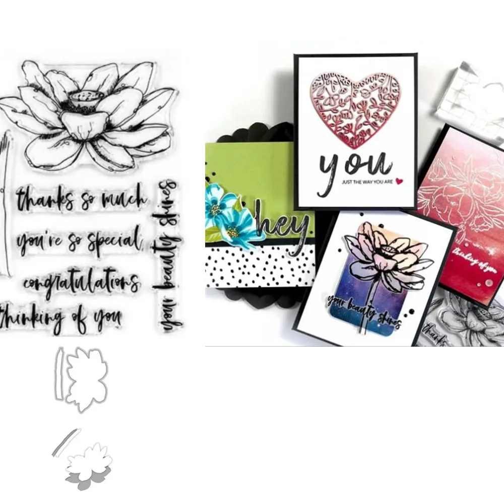 FLOWER Clear Stamp and die Or stamp for DIY Scrapbooking/Card Making/Kids Fun Decoration Supplies A2212
FLOWER Clear Stamp and die Or stamp for DIY Scrapbooking/Card Making/Kids Fun Decoration Supplies A2212