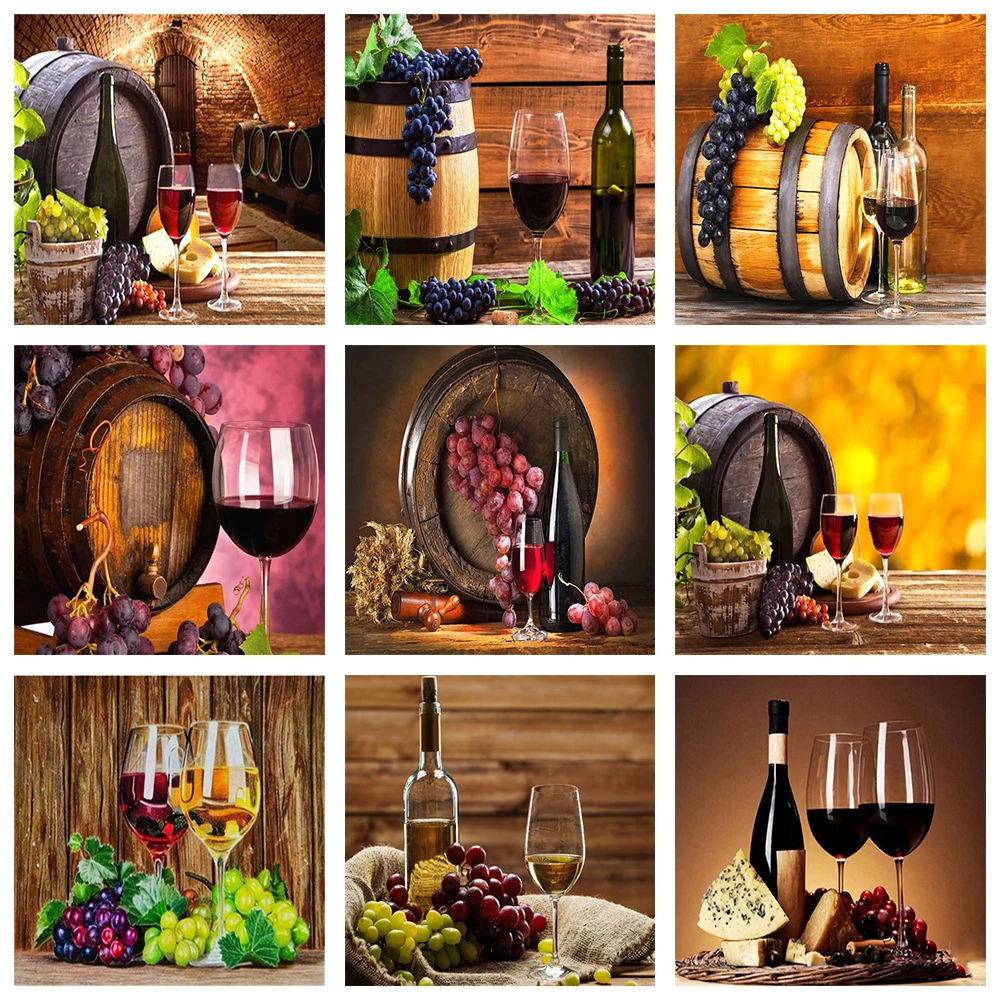 Diamond Painting Full Square Wine Diamond Embroidery Grape Cross Stitch Picture Of Rhinestones Kitchen Home Decoration
Diamond Painting Full Square Wine Diamond Embroidery Grape Cross Stitch Picture Of Rhinestones Kitchen Home Decoration