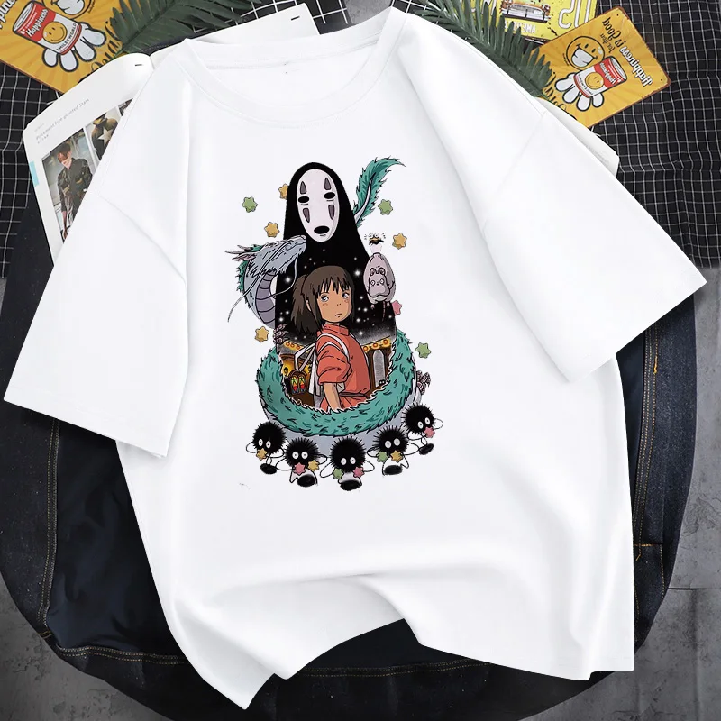 Studio Men Spirited Away Hayao Miyazaki Kawaii Print T-shirt Women Harajuku Aesthetic Tshirt White Tops Anime Female T Shirt
Studio Men Spirited Away Hayao Miyazaki Kawaii Print T-shirt Women Harajuku Aesthetic Tshirt White Tops Anime Female T Shirt