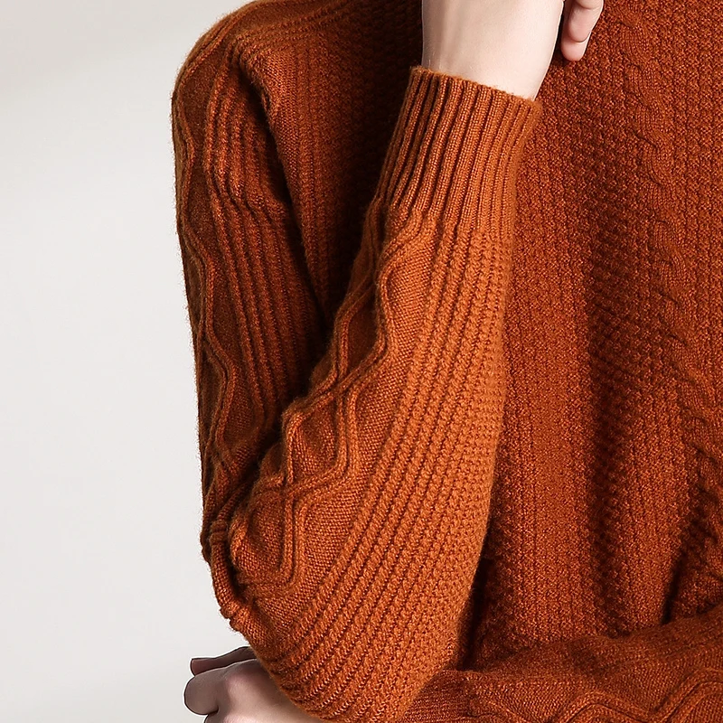 New pure woolen sweater women's twisted slim thick sweater short pullover half turtleneck sugar red base shirt
New pure woolen sweater women's twisted slim thick sweater short pullover half turtleneck sugar red base shirt