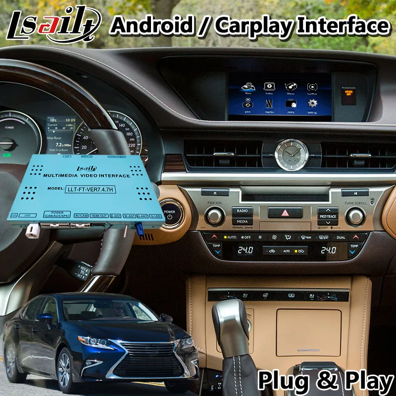 Android Carplay интерфейсная приставка Gps навигации для Lexus ES300h ES управление мышью 2013 2019