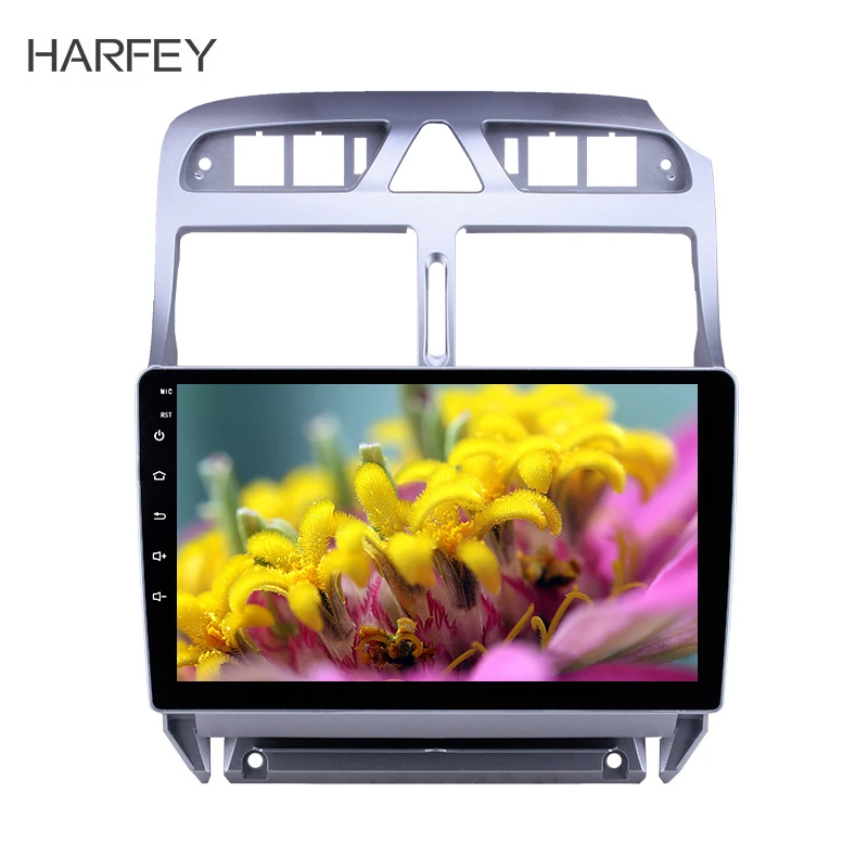 Мультимедийный плеер Harfey 2din 9 дюймов GPS Android 8 1 для Peugeot 307 2007 2008 2009 2010 2012 2013 головное