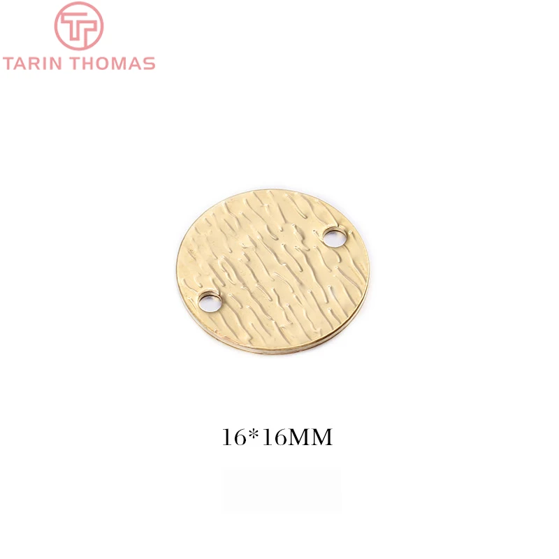 10PCS 16MM 24K Gold Color Brass Striped 2 Holes Round Disk Charms High Quality Diy Jewelry Findings Accessories wholesale
10PCS 16MM 24K Gold Color Brass Striped 2 Holes Round Disk Charms High Quality Diy Jewelry Findings Accessories wholesale