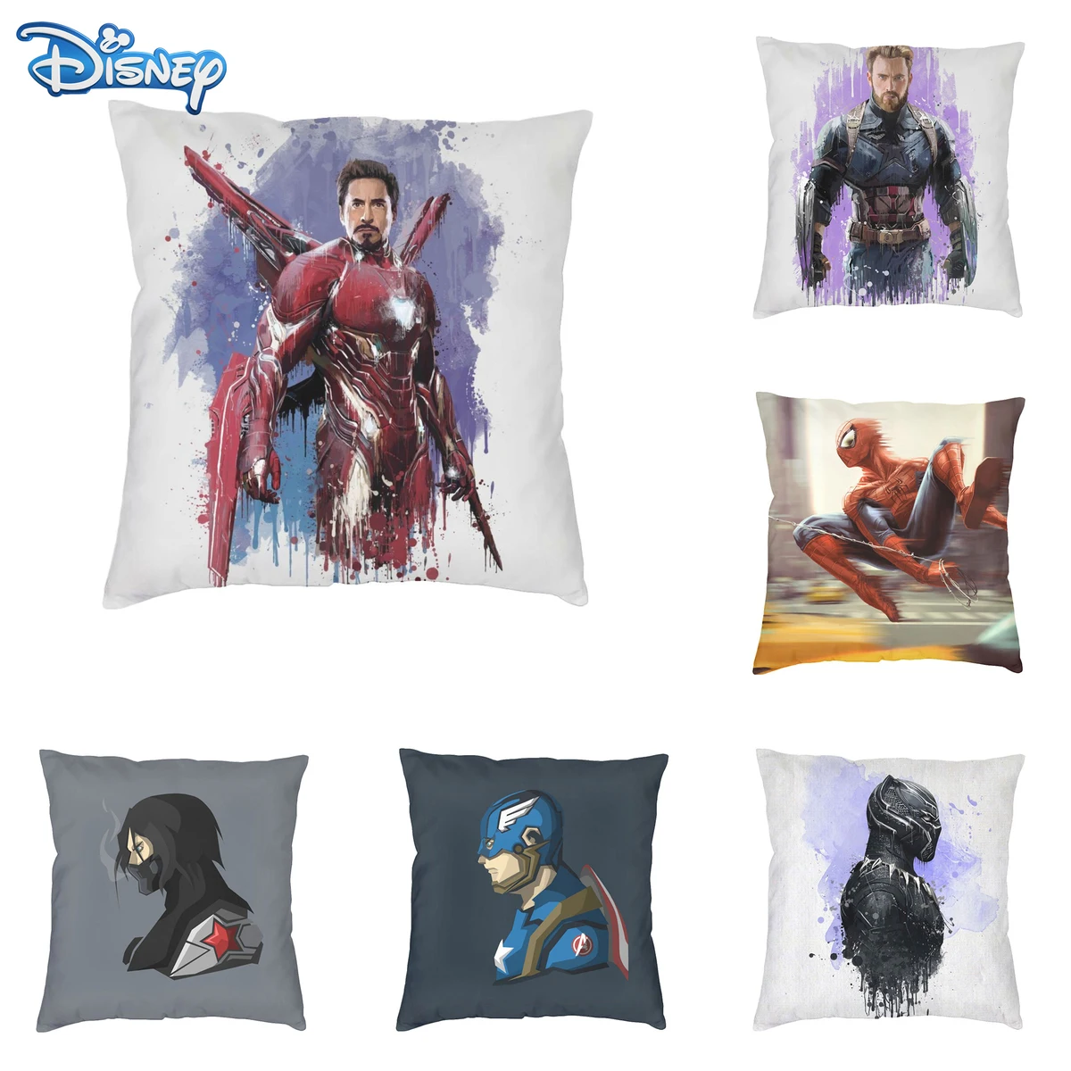 Marvel Series Hero Character Print Pillowcase Disney Spiderman Groot Ant Iron Man Hulk The Avengers sofa Decorative Pillow Case
Marvel Series Hero Character Print Pillowcase Disney Spiderman Groot Ant Iron Man Hulk The Avengers sofa Decorative Pillow Case