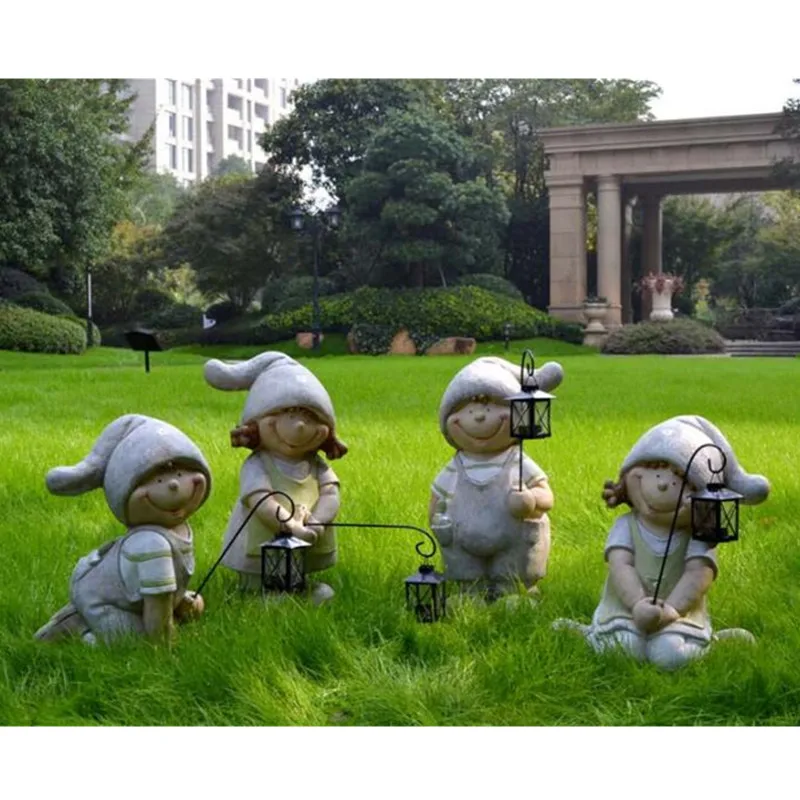 Outdoor Creative Lawn Villa Courtyard Dwarf Doll Sculpture Garden Landscape Garden Decoration Decor with Candlestick M2906
Outdoor Creative Lawn Villa Courtyard Dwarf Doll Sculpture Garden Landscape Garden Decoration Decor with Candlestick M2906