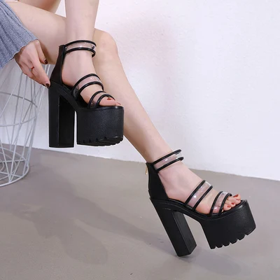Sexy female summer 2020 new wear transparent fashion wild super high heel sandals
Sexy female summer 2020 new wear transparent fashion wild super high heel sandals