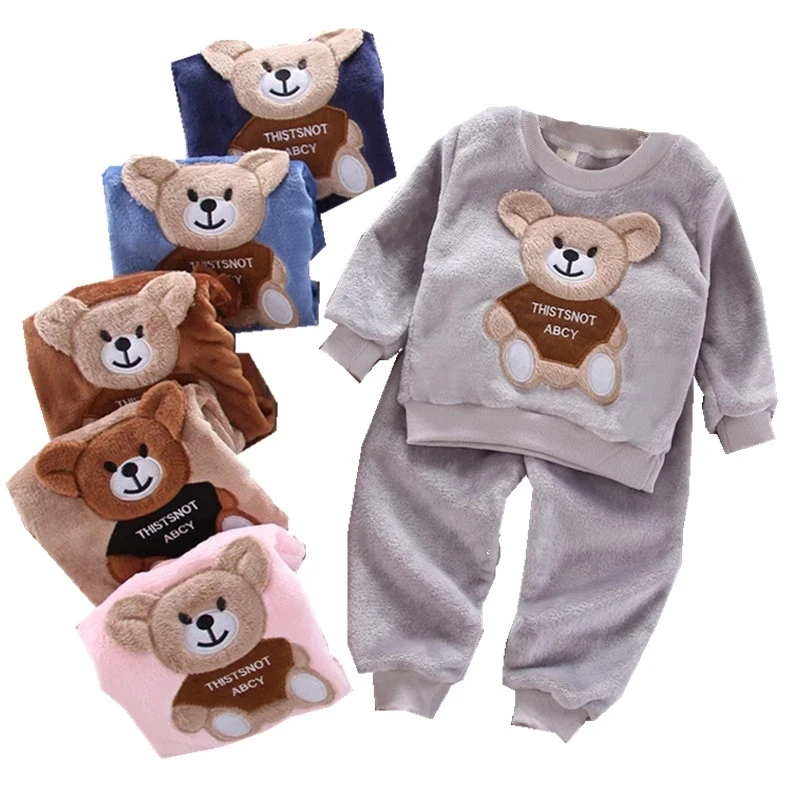 Autumn Winter Flannel Pajamas Newborn Clothes Baby Boy Clothes Set For Girls Clothing Toddler Plush Suit Casual Kids Homewear 
Autumn Winter Flannel Pajamas Newborn Clothes Baby Boy Clothes Set For Girls Clothing Toddler Plush Suit Casual Kids Homewear