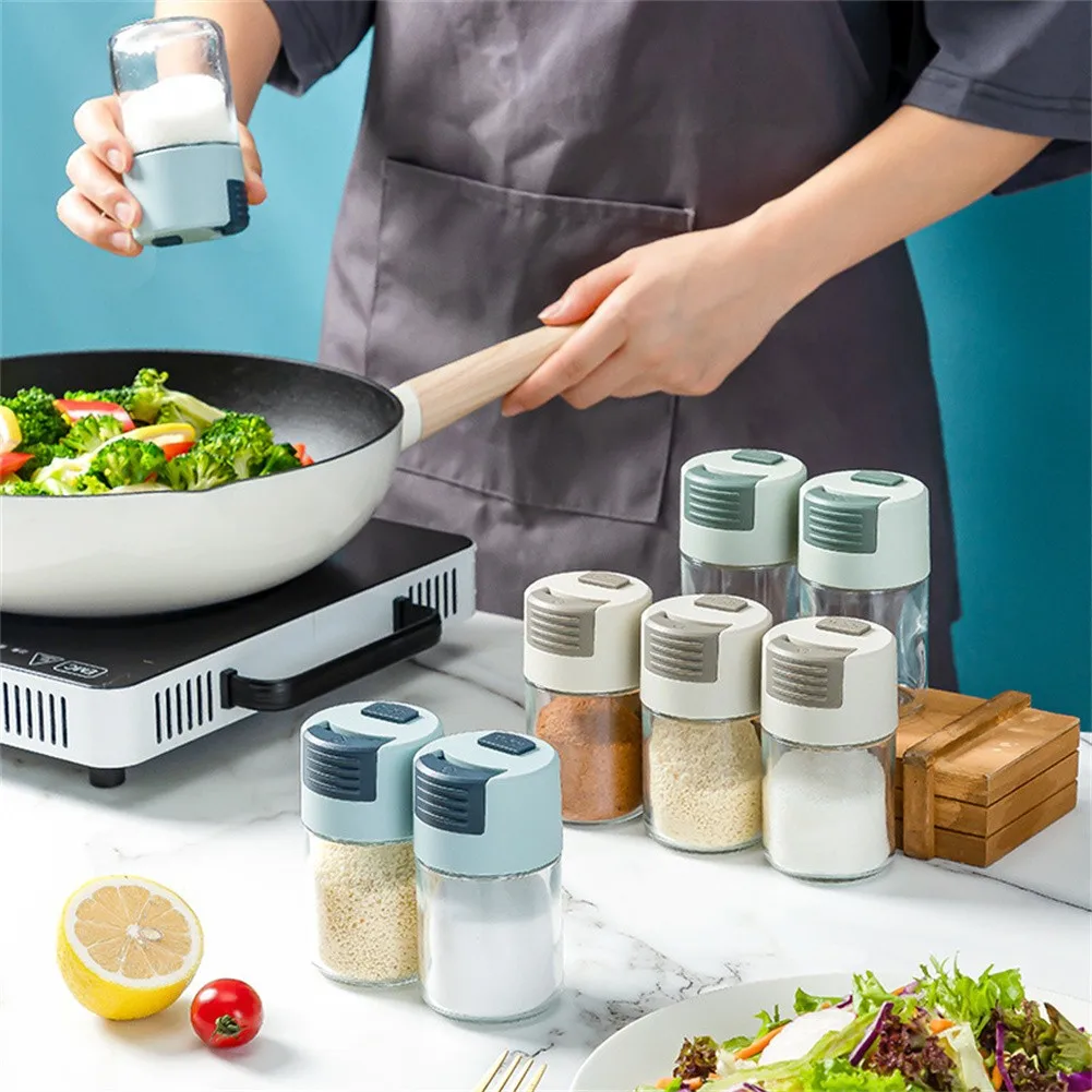 100ml Press Type Shaker Seasoning Bottle Creative Control Dosage Salt And Pepper Spice Jar Spice Container Kitchen Tools
100ml Press Type Shaker Seasoning Bottle Creative Control Dosage Salt And Pepper Spice Jar Spice Container Kitchen Tools