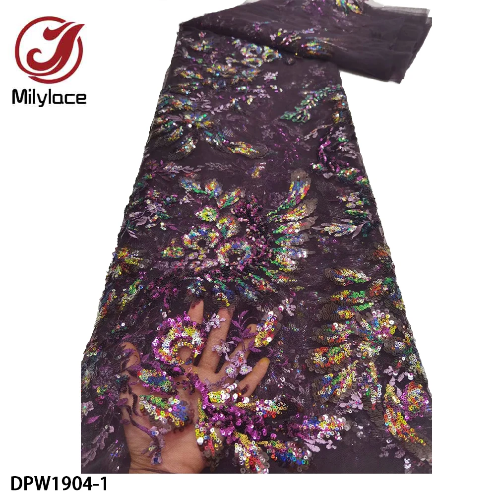 African Lace Fabric 2021 High Quality Nigerian Sequins Embroidery Lace Fabric for Party DPW1904
African Lace Fabric 2021 High Quality Nigerian Sequins Embroidery Lace Fabric for Party DPW1904