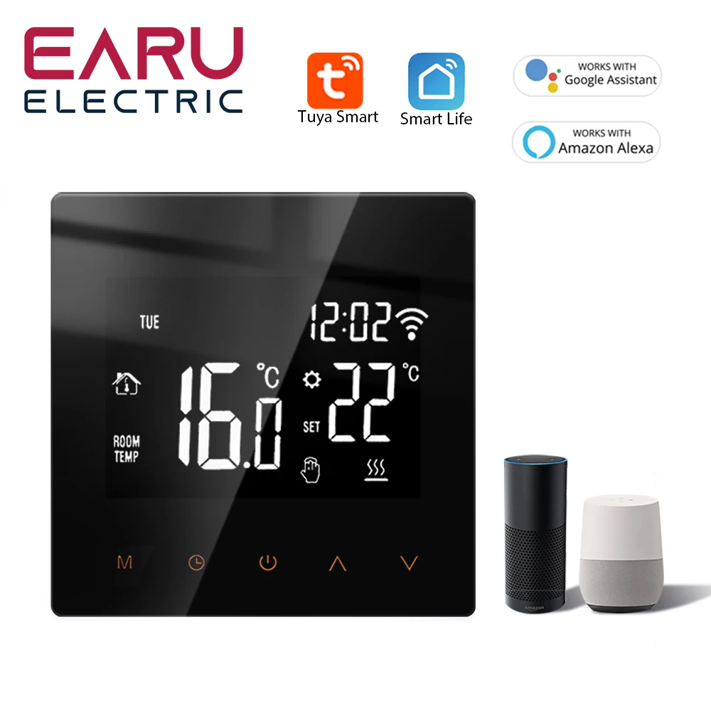 Tuya WiFi Smart Thermostat Electric Floor Heating TRV Water Gas Boiler Temperature Voice Remote Controller for Google Home Alexa
Tuya WiFi Smart Thermostat Electric Floor Heating TRV Water Gas Boiler Temperature Voice Remote Controller for Google Home Alexa