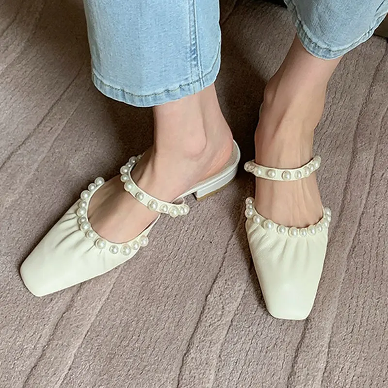 Genuine Leather low heels Women slipper 2021 Summer square toes Shoes Woman Elegant Quality Basic Prom Women Shoes
Genuine Leather low heels Women slipper 2021 Summer square toes Shoes Woman Elegant Quality Basic Prom Women Shoes