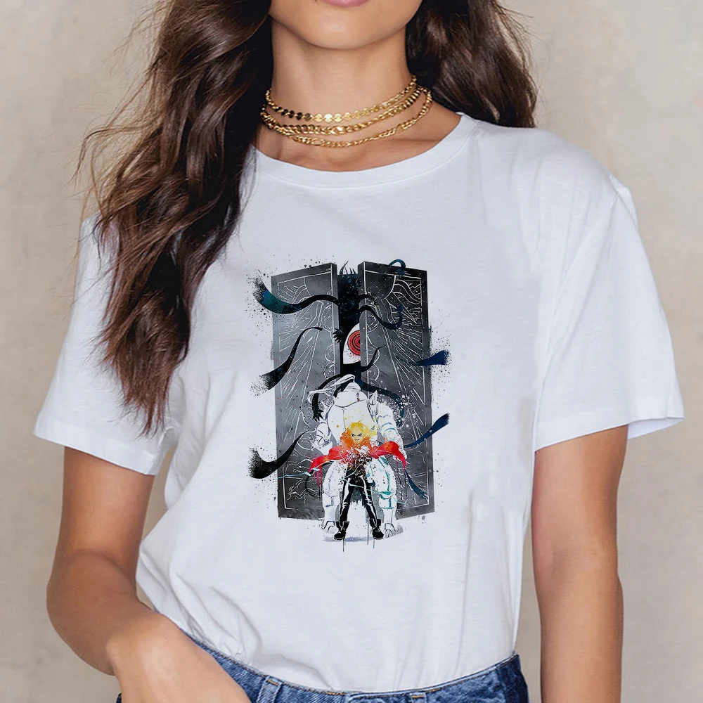 Hot Anime Fullmetal Alchemist Oversize Streetwear Tshirt Women Spring Casual Clothing Ulzzang Kpop White T-shirts Top Tumblr
Hot Anime Fullmetal Alchemist Oversize Streetwear Tshirt Women Spring Casual Clothing Ulzzang Kpop White T-shirts Top Tumblr