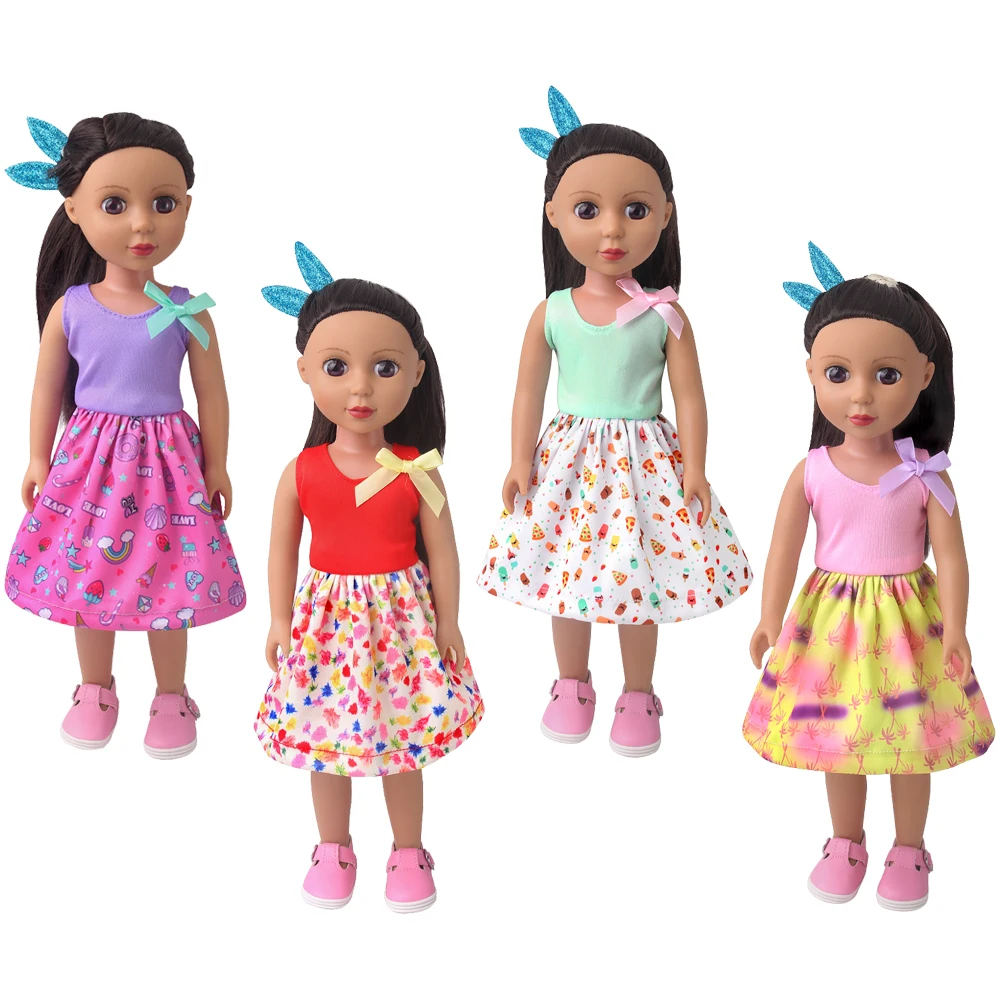 14.5 Inch Nancy American Paola Reina Girls Doll Clothes Bow Print Halter Dress Skirt Baby Toys Accessories Gift
14.5 Inch Nancy American Paola Reina Girls Doll Clothes Bow Print Halter Dress Skirt Baby Toys Accessories Gift