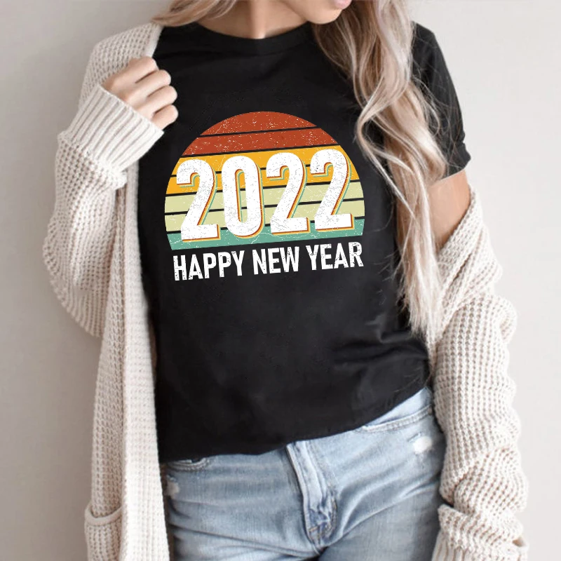 Resto New Year 2022 Print 100% Cotton Short Sleeve T-Shirt Couple Round Neck Pullover Casual Fashion Oversized Women Men Clothes
Resto New Year 2022 Print 100% Cotton Short Sleeve T-Shirt Couple Round Neck Pullover Casual Fashion Oversized Women Men Clothes