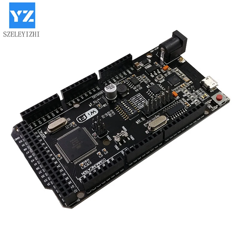 Mega2560 + Wi Fi R3 ATmega2560 ESP8266 32Мб оперативной памяти USB TTL CH340G. Совместимость с Arduino Mega NodeMCU